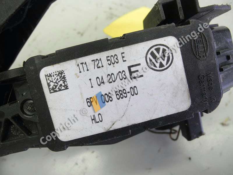 E-Gaspedal 1T1721503E VW Caddy (2ka/2kb) BJ: 2004